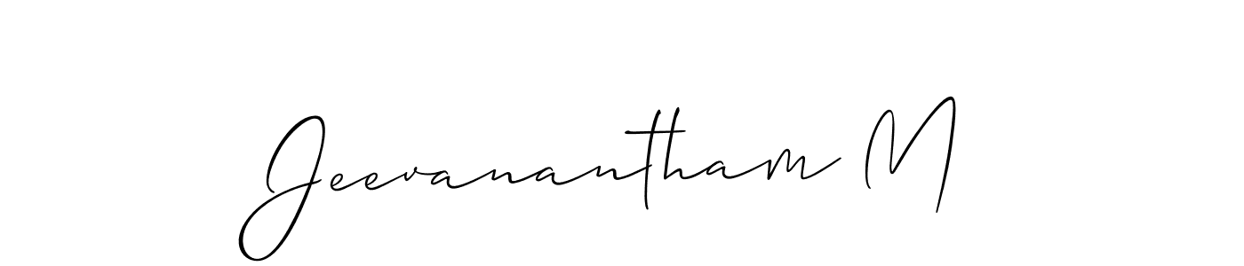 Once you've used our free online signature maker to create your best signature Allison_Script style, it's time to enjoy all of the benefits that Jeevanantham M name signing documents. Jeevanantham M signature style 2 images and pictures png