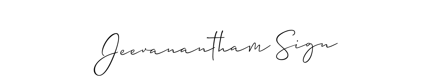 Make a short Jeevanantham Sign signature style. Manage your documents anywhere anytime using Allison_Script. Create and add eSignatures, submit forms, share and send files easily. Jeevanantham Sign signature style 2 images and pictures png