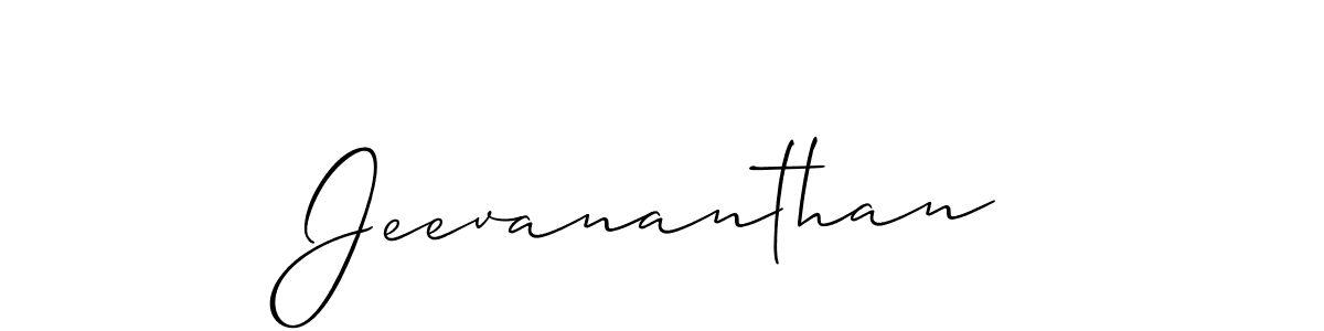 How to make Jeevananthan name signature. Use Allison_Script style for creating short signs online. This is the latest handwritten sign. Jeevananthan signature style 2 images and pictures png