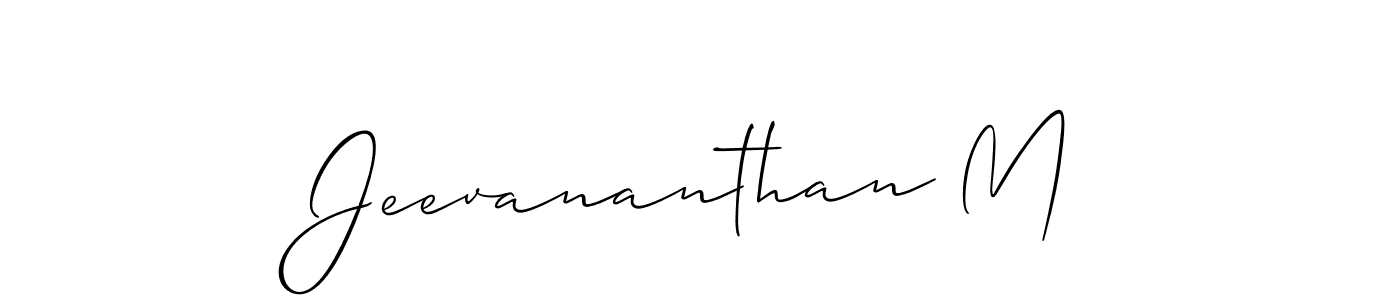 Best and Professional Signature Style for Jeevananthan M. Allison_Script Best Signature Style Collection. Jeevananthan M signature style 2 images and pictures png