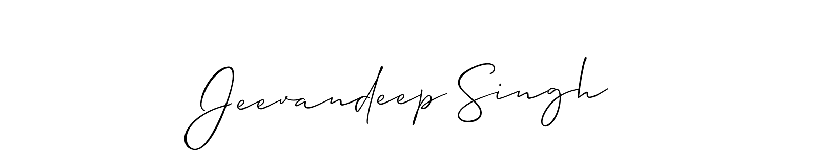 Create a beautiful signature design for name Jeevandeep Singh. With this signature (Allison_Script) fonts, you can make a handwritten signature for free. Jeevandeep Singh signature style 2 images and pictures png