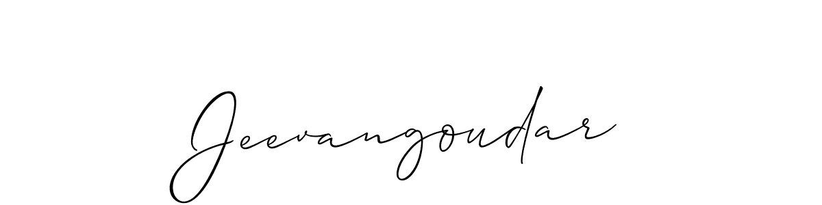 How to make Jeevangoudar signature? Allison_Script is a professional autograph style. Create handwritten signature for Jeevangoudar name. Jeevangoudar signature style 2 images and pictures png