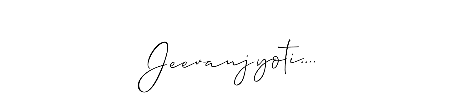 The best way (Allison_Script) to make a short signature is to pick only two or three words in your name. The name Jeevanjyoti.... include a total of six letters. For converting this name. Jeevanjyoti.... signature style 2 images and pictures png