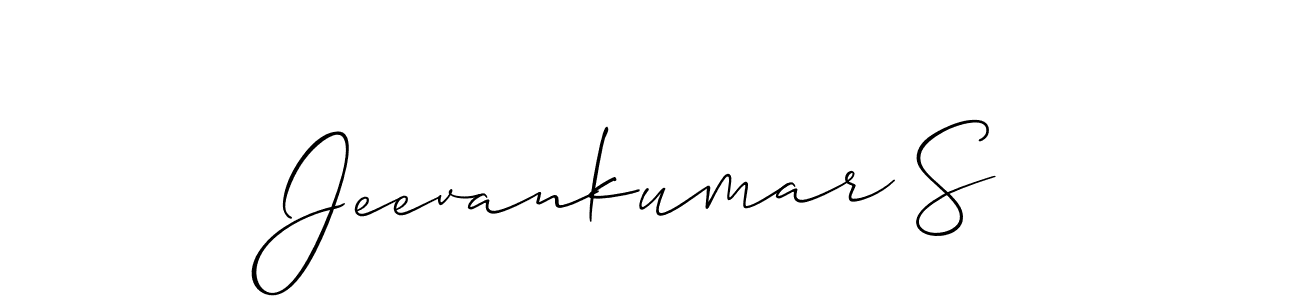 How to make Jeevankumar S name signature. Use Allison_Script style for creating short signs online. This is the latest handwritten sign. Jeevankumar S signature style 2 images and pictures png