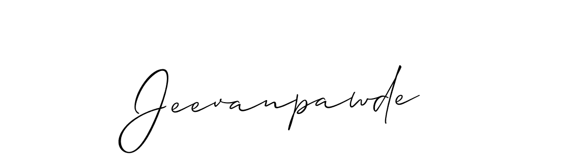 Allison_Script is a professional signature style that is perfect for those who want to add a touch of class to their signature. It is also a great choice for those who want to make their signature more unique. Get Jeevanpawde name to fancy signature for free. Jeevanpawde signature style 2 images and pictures png