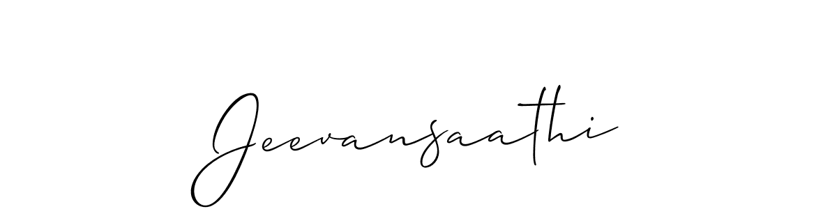 Similarly Allison_Script is the best handwritten signature design. Signature creator online .You can use it as an online autograph creator for name Jeevansaathi. Jeevansaathi signature style 2 images and pictures png