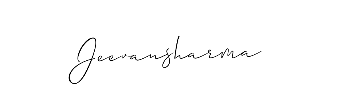 if you are searching for the best signature style for your name Jeevansharma. so please give up your signature search. here we have designed multiple signature styles  using Allison_Script. Jeevansharma signature style 2 images and pictures png