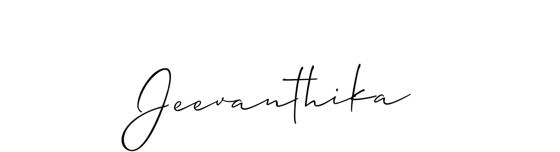 Create a beautiful signature design for name Jeevanthika. With this signature (Allison_Script) fonts, you can make a handwritten signature for free. Jeevanthika signature style 2 images and pictures png