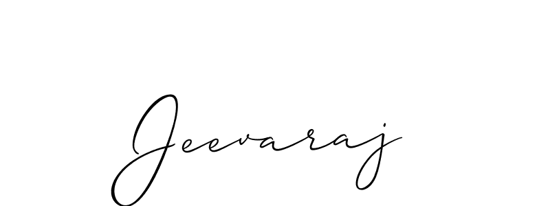 Create a beautiful signature design for name Jeevaraj. With this signature (Allison_Script) fonts, you can make a handwritten signature for free. Jeevaraj signature style 2 images and pictures png