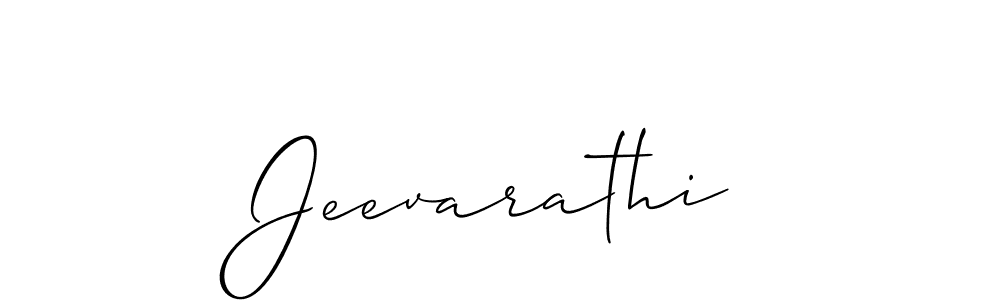 You should practise on your own different ways (Allison_Script) to write your name (Jeevarathi) in signature. don't let someone else do it for you. Jeevarathi signature style 2 images and pictures png