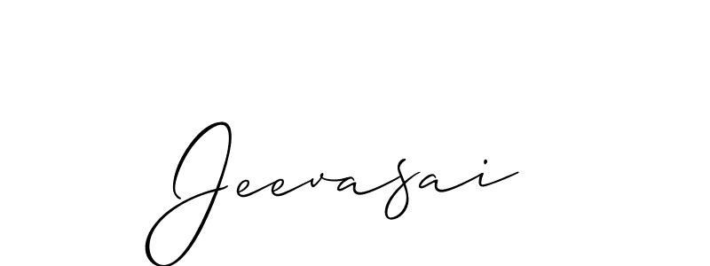 Make a beautiful signature design for name Jeevasai. With this signature (Allison_Script) style, you can create a handwritten signature for free. Jeevasai signature style 2 images and pictures png