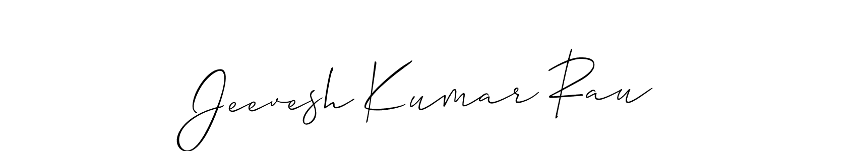 How to Draw Jeevesh Kumar Rau signature style? Allison_Script is a latest design signature styles for name Jeevesh Kumar Rau. Jeevesh Kumar Rau signature style 2 images and pictures png