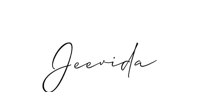 Once you've used our free online signature maker to create your best signature Allison_Script style, it's time to enjoy all of the benefits that Jeevida name signing documents. Jeevida signature style 2 images and pictures png