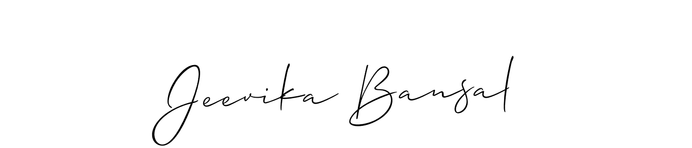 Once you've used our free online signature maker to create your best signature Allison_Script style, it's time to enjoy all of the benefits that Jeevika Bansal name signing documents. Jeevika Bansal signature style 2 images and pictures png