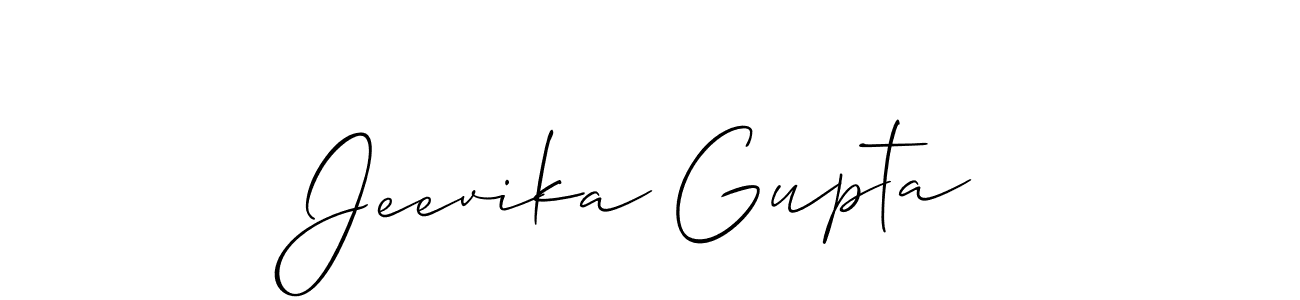 Also You can easily find your signature by using the search form. We will create Jeevika Gupta name handwritten signature images for you free of cost using Allison_Script sign style. Jeevika Gupta signature style 2 images and pictures png