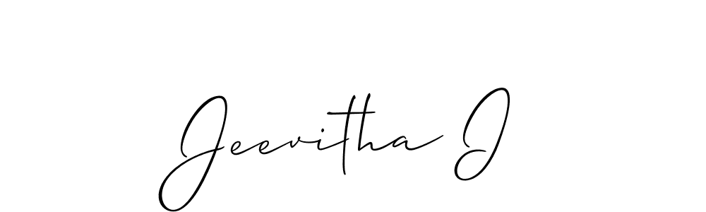 Check out images of Autograph of Jeevitha I name. Actor Jeevitha I Signature Style. Allison_Script is a professional sign style online. Jeevitha I signature style 2 images and pictures png