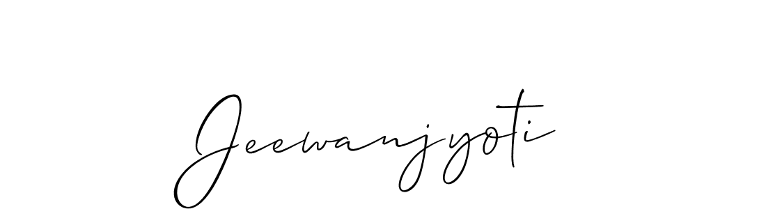 Similarly Allison_Script is the best handwritten signature design. Signature creator online .You can use it as an online autograph creator for name Jeewanjyoti. Jeewanjyoti signature style 2 images and pictures png