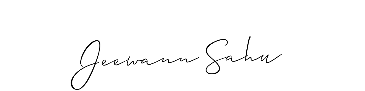 Also we have Jeewann Sahu name is the best signature style. Create professional handwritten signature collection using Allison_Script autograph style. Jeewann Sahu signature style 2 images and pictures png