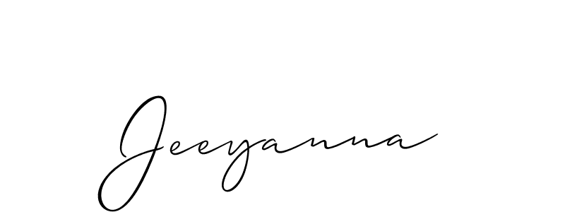 Make a short Jeeyanna signature style. Manage your documents anywhere anytime using Allison_Script. Create and add eSignatures, submit forms, share and send files easily. Jeeyanna signature style 2 images and pictures png