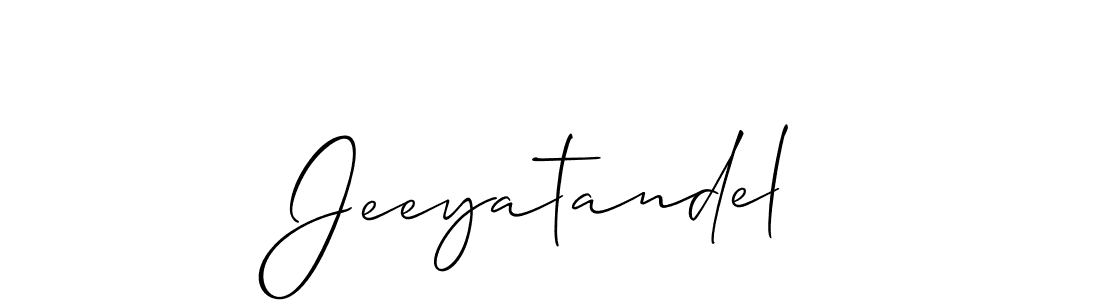 Also You can easily find your signature by using the search form. We will create Jeeyatandel name handwritten signature images for you free of cost using Allison_Script sign style. Jeeyatandel signature style 2 images and pictures png