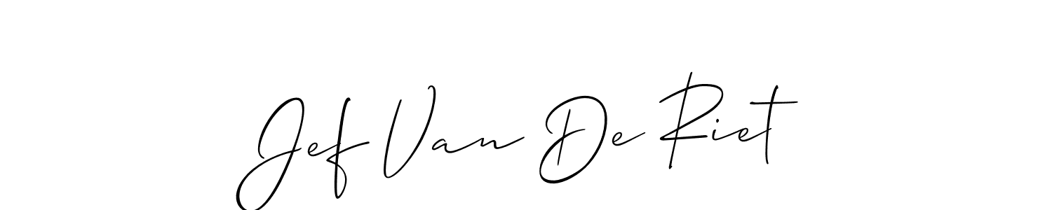 Once you've used our free online signature maker to create your best signature Allison_Script style, it's time to enjoy all of the benefits that Jef Van De Riet name signing documents. Jef Van De Riet signature style 2 images and pictures png