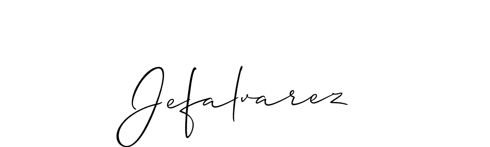 Best and Professional Signature Style for Jefalvarez. Allison_Script Best Signature Style Collection. Jefalvarez signature style 2 images and pictures png