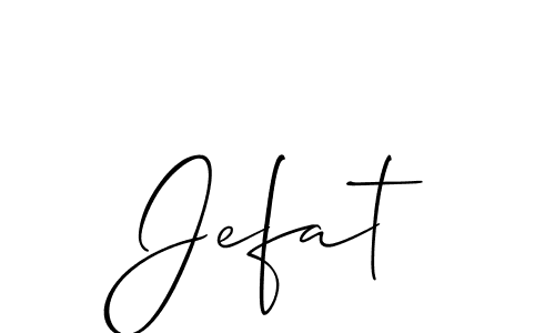 Also You can easily find your signature by using the search form. We will create Jefat name handwritten signature images for you free of cost using Allison_Script sign style. Jefat signature style 2 images and pictures png