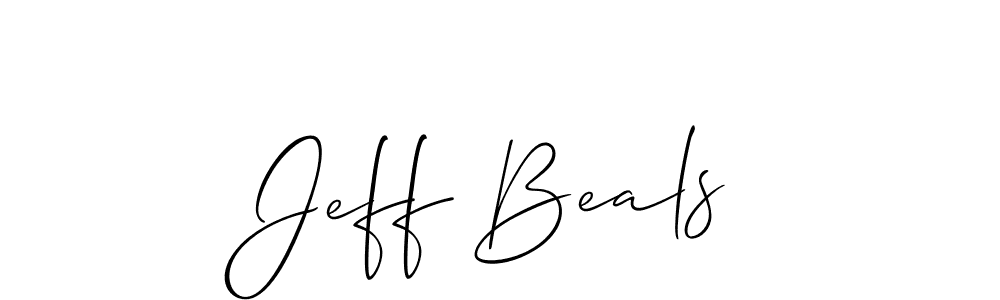 Also You can easily find your signature by using the search form. We will create Jeff Beals name handwritten signature images for you free of cost using Allison_Script sign style. Jeff Beals signature style 2 images and pictures png