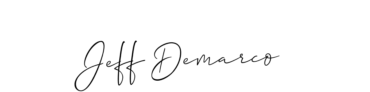 Jeff Demarco stylish signature style. Best Handwritten Sign (Allison_Script) for my name. Handwritten Signature Collection Ideas for my name Jeff Demarco. Jeff Demarco signature style 2 images and pictures png