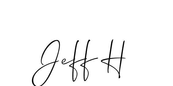 This is the best signature style for the Jeff H name. Also you like these signature font (Allison_Script). Mix name signature. Jeff H signature style 2 images and pictures png