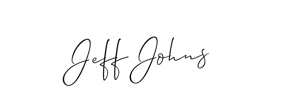 Allison_Script is a professional signature style that is perfect for those who want to add a touch of class to their signature. It is also a great choice for those who want to make their signature more unique. Get Jeff Johns name to fancy signature for free. Jeff Johns signature style 2 images and pictures png