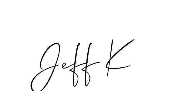 Once you've used our free online signature maker to create your best signature Allison_Script style, it's time to enjoy all of the benefits that Jeff K name signing documents. Jeff K signature style 2 images and pictures png