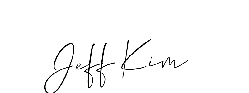 Also You can easily find your signature by using the search form. We will create Jeff Kim name handwritten signature images for you free of cost using Allison_Script sign style. Jeff Kim signature style 2 images and pictures png