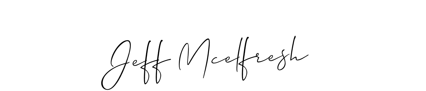 See photos of Jeff Mcelfresh official signature by Spectra . Check more albums & portfolios. Read reviews & check more about Allison_Script font. Jeff Mcelfresh signature style 2 images and pictures png