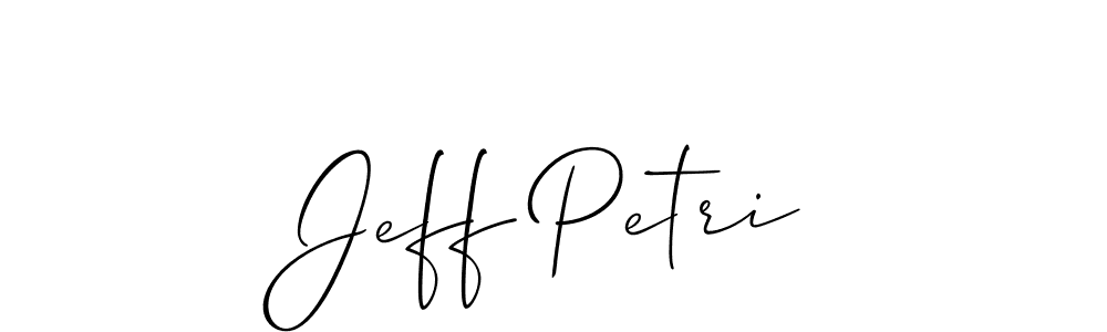 See photos of Jeff Petri official signature by Spectra . Check more albums & portfolios. Read reviews & check more about Allison_Script font. Jeff Petri signature style 2 images and pictures png