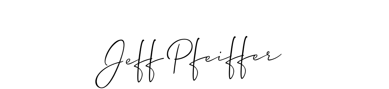Make a short Jeff Pfeiffer signature style. Manage your documents anywhere anytime using Allison_Script. Create and add eSignatures, submit forms, share and send files easily. Jeff Pfeiffer signature style 2 images and pictures png