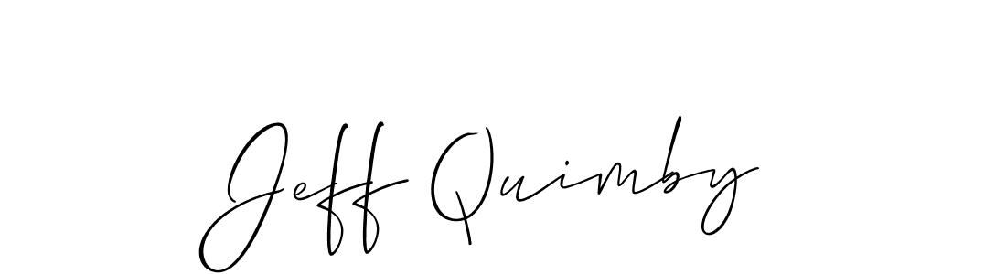 Jeff Quimby stylish signature style. Best Handwritten Sign (Allison_Script) for my name. Handwritten Signature Collection Ideas for my name Jeff Quimby. Jeff Quimby signature style 2 images and pictures png