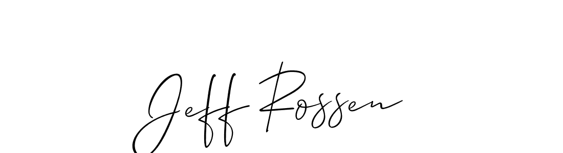 Similarly Allison_Script is the best handwritten signature design. Signature creator online .You can use it as an online autograph creator for name Jeff Rossen. Jeff Rossen signature style 2 images and pictures png