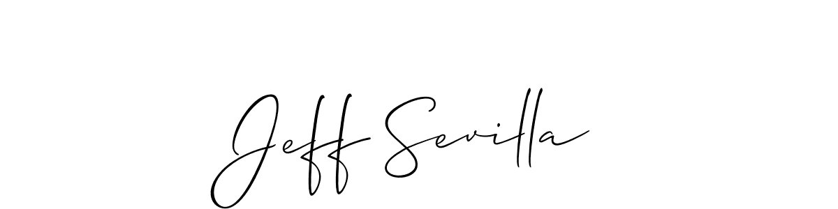 Check out images of Autograph of Jeff Sevilla name. Actor Jeff Sevilla Signature Style. Allison_Script is a professional sign style online. Jeff Sevilla signature style 2 images and pictures png