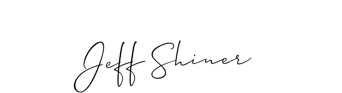 It looks lik you need a new signature style for name Jeff Shiner. Design unique handwritten (Allison_Script) signature with our free signature maker in just a few clicks. Jeff Shiner signature style 2 images and pictures png
