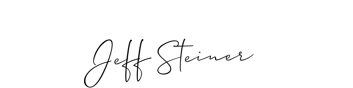 Best and Professional Signature Style for Jeff Steiner. Allison_Script Best Signature Style Collection. Jeff Steiner signature style 2 images and pictures png