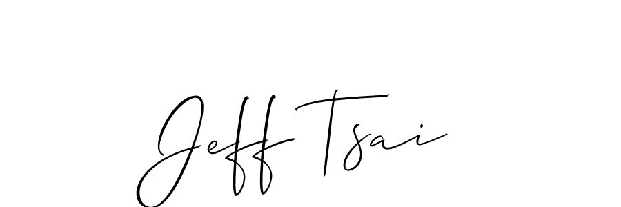 Make a beautiful signature design for name Jeff Tsai. With this signature (Allison_Script) style, you can create a handwritten signature for free. Jeff Tsai signature style 2 images and pictures png