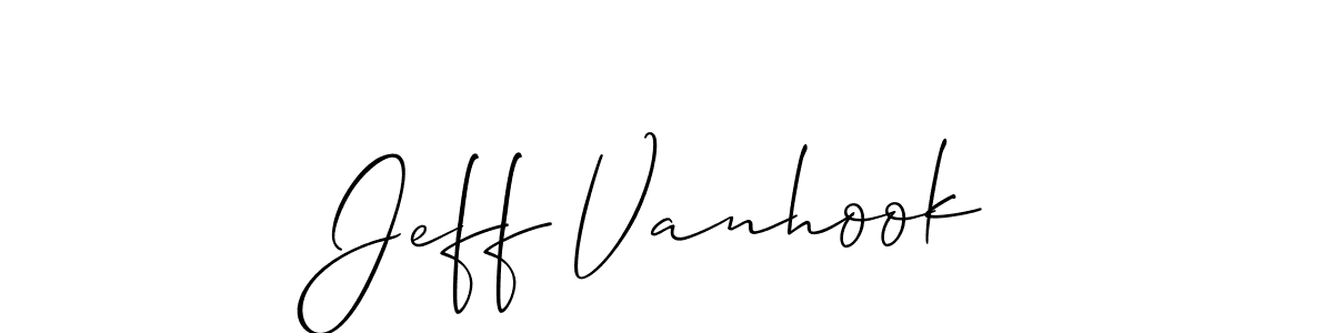 Make a beautiful signature design for name Jeff Vanhook. Use this online signature maker to create a handwritten signature for free. Jeff Vanhook signature style 2 images and pictures png