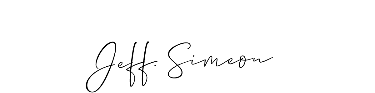 This is the best signature style for the Jeff. Simeon name. Also you like these signature font (Allison_Script). Mix name signature. Jeff. Simeon signature style 2 images and pictures png
