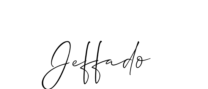 Make a beautiful signature design for name Jeffado. Use this online signature maker to create a handwritten signature for free. Jeffado signature style 2 images and pictures png