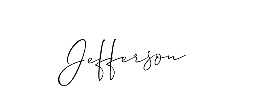 The best way (Allison_Script) to make a short signature is to pick only two or three words in your name. The name Jefferson include a total of six letters. For converting this name. Jefferson signature style 2 images and pictures png