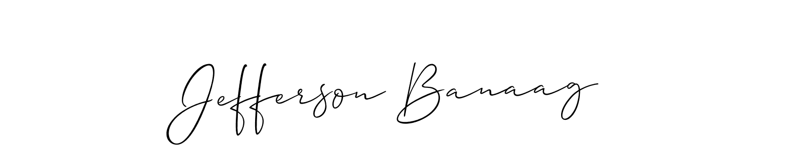 You should practise on your own different ways (Allison_Script) to write your name (Jefferson Banaag) in signature. don't let someone else do it for you. Jefferson Banaag signature style 2 images and pictures png