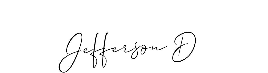 Jefferson D stylish signature style. Best Handwritten Sign (Allison_Script) for my name. Handwritten Signature Collection Ideas for my name Jefferson D. Jefferson D signature style 2 images and pictures png