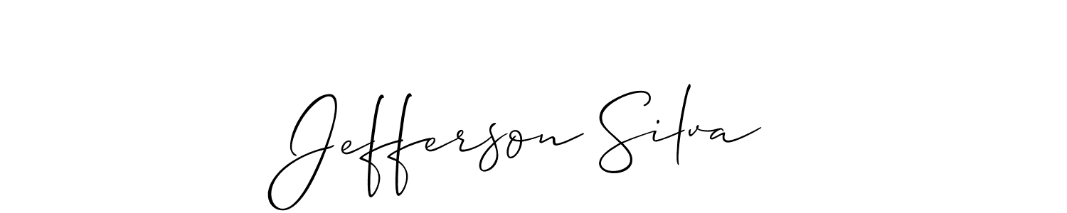 Design your own signature with our free online signature maker. With this signature software, you can create a handwritten (Allison_Script) signature for name Jefferson Silva. Jefferson Silva signature style 2 images and pictures png