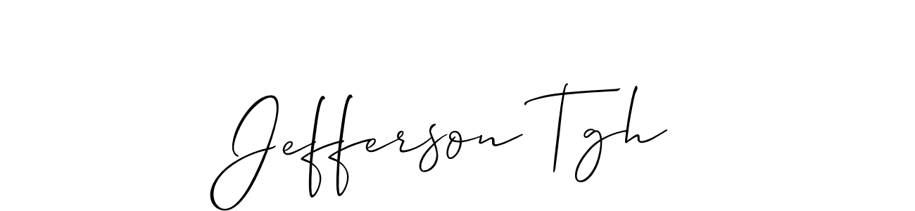 You should practise on your own different ways (Allison_Script) to write your name (Jefferson Tgh) in signature. don't let someone else do it for you. Jefferson Tgh signature style 2 images and pictures png